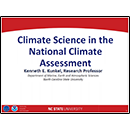 Climate Science in the National Climate Assessment