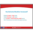 Has Extreme Weather Increased?