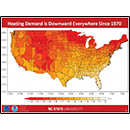 Heating Demand is Downward Everywhere Since 1970