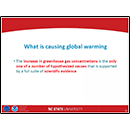 What is causing global warming?