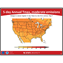 5-day Annual Tmax, moderate emissions