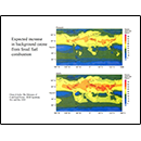 Expected increase in background ozone from fossil fuel combustion